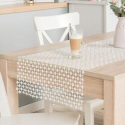 Markizeta Obrus bieznik Markizeta 40x140 cm törtfehér guipure díszítéssel és lurexszel (MAR_77492)