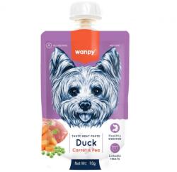 Wanpy Wanpy recompensa caini pasta din carne de rata, 90 g