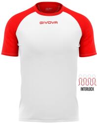 Givova Capo póló, fehér/piros, 2XL (MAC030312-584)
