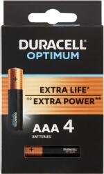 Duracell Optimum AAA MX2400 1, 5 V alkáli elemek 4 db