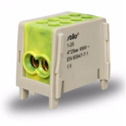 Stilo fővezeték sorkapocs 2x 25/2x25mm2 z/s HLAK 25-1/2 - STI286 (STI286)