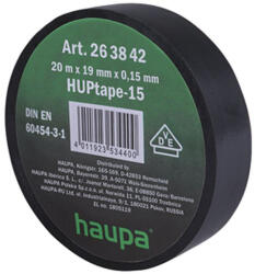 HAUPA Szigetelő szalag 19mm x 20m fekete H-263842 (263842)