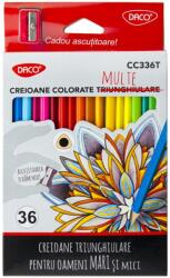 Daco színes ceruzakészlet, 36 szín
