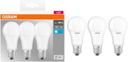OSRAM Base Classic A100 LED izzó készlet, 3db, E27, 13W (100W), 1521lm, 4000K semleges fény, F energiaosztály