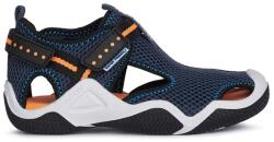 Geox Geox, Tépőzáras textil sneaker, tengerészkék/mandarinszín, 28 EU (J1530A00014C4074-28)