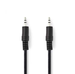 Nedis 3.5 mm Jack sztereó audio kábel 5m fekete (CAGL22000BK50) (CAGL22000BK50)
