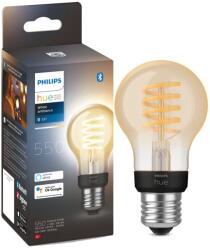 Philips Filament vintage intelligens LED izzó, Bluetooth, Zigbee, A60, E27, 7W (40W), 550 lm, fehér fény (2200-4500K)