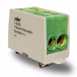 Stilo fővezeték sorkapocs 2x 35/2x25mm2 z/s HLAK 35-1/2 (STI289)