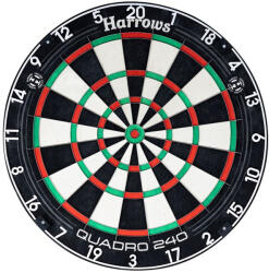 Harrows Tinta de darts, Harrows Quadro 240, cu sarma ascutita, calitate de competitie, din sisal (JE09)