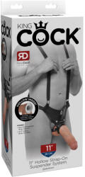 11" Hollow Strap On Suspender System Light/Black