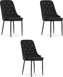 LEOBERT AMORE Szék - fekete x 3