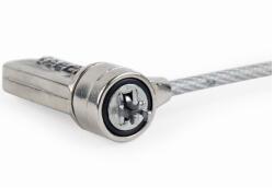 Gembird biztonsági kábel notebookhoz, standard foglalat, 1, 8 m, acélkábel, LK-CL-01 (LK-CL-01)