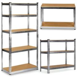 Humberg Fém tárolóállvány 183 x 90 x 40 cm humberg hr-853 ezüst