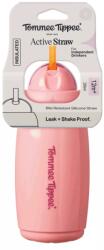 Tommee Tippee Active Straw szívószálas hőtartó pohár 266 ml 12 hó+ Girl