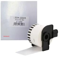 NEOMAX ЛЕНТА ЗА ЕТИКЕТНИ ПРИНТЕРИ BROTHER ТИП QL - CONTINUOS PAPER TAPE - 50 mm x 30, 48 m - DK22223 (DK-22223) - PN LB-22223 - NEOMAX (300BRADK22223N)