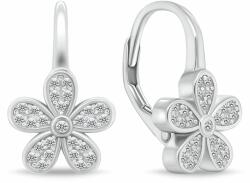 Brilio Silver Cercei cu flori de argint cu zirconii limpezi EA112W