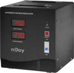 nJoy Stabilizator de tensiune nJoy Alvis 3000 3000VA/1800W cu releu transformator toroidal LCD Display functie de intarziere la pornire si (AVRL-3005TAL-CS01B)