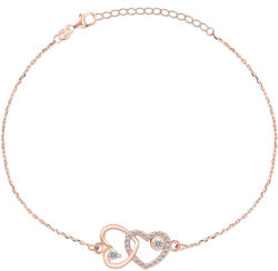 Brilio Silver Brățară romantică din bronz cu pietre de zircon BRC32R