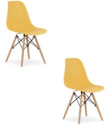 Bravolo OSAKA Szék Mustár / Természetes Lábak x 2