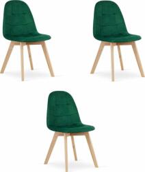 LEOBERT BORA szék - sötétzöld bársony x 3