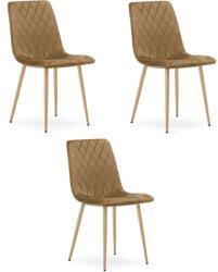  Turin barna kárpitozott szék a nappali, konyha és ebédlő számára x3