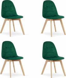 LEOBERT BORA szék - sötétzöld bársony x 4