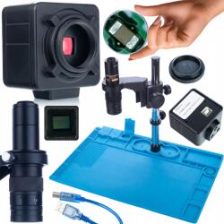 Rosfix Earth Pro MCEP-0.5X digitális mikroszkóp Crux PRO KMCP-HDMI-USB 5mp kamerával és szilikon szőnyeggel, vas talppal 480x320mm