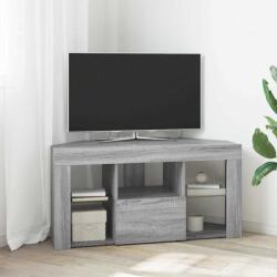 vidaXL Ъглов кабинет за LED телевизор 100 x 40 x 50 cm Сив Сонома (889801)