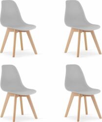LEOBERT Krzesło KITO - szare x 4