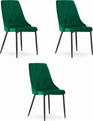 LEOBERT IMOLA szék - sötétzöld bársony x 3