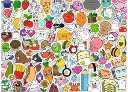 Ravensburger 12001796 - World Jigsaw Puzzle Championship - Cuki kawaii káosz - 500 db-os puzzle (12001796)