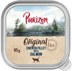 Purizon 6x85g Purizon Original nedves macskatáp - Csirkefilé lazaccal