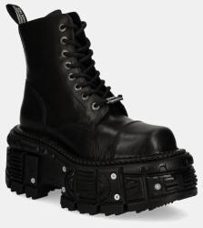 New Rock bocanci de piele CRUST NEGRO IMPERFECT TANK NEGRO TORNILLOS 9BYH-OBD45W_99X (M.TANK083.C1)