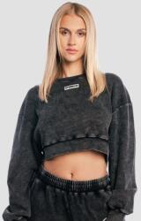GymBeam Aura női Cropped pulóver Washed Black S