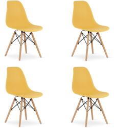 Bravolo OSAKA Szék Mustár / Természetes Lábak x 4