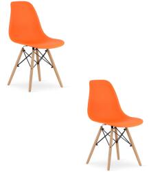 Bravolo OSAKA Szék Narancssárga / Természetes Lábak x 2