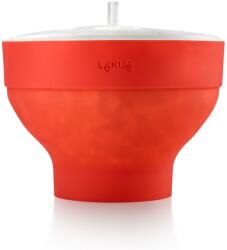 Lékué Recipient pentru popcorn cu microunde 20 cm, roșu, silicon, Lékué (LKE881640) Castron