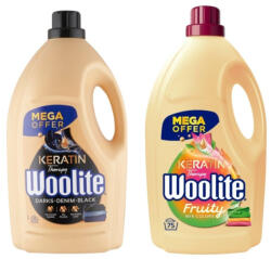 Woolite INGYENES SZÁLLÍTÁS - Woolite Keratin Therapy Fruity mosószer csomag színes és sötét ruhákhoz 2x4, 5 liter (150 mosás)