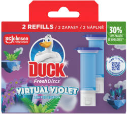 DUCK Fresh Discs Virtual Violet WC-öblítő korong utántöltő 2 x 36 ml (72 ml)