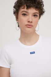 HUGO Blue tricou pentru femei din bumbac cu elastan Baby Tee_B PPYH-TSD0OM_00A (50510749)