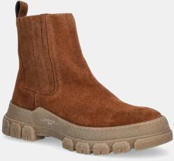 Weekend Max Mara botine din piele întoarsă Genepi 9BYA-OBD1F5_88X (2525796035600.TOBACCO)