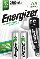 Energizer AEAA2300B2EXTR Extreme LR6 (AA) újratölthető akkumulátor 2300mAh Ni-MH - nagy kapacitású, hosszú élettartamú AA ceruzaakku ( 2db/csomag ) ( AEAA2300B2EXTR ) (AEAA2300B2EXTR)