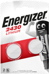 Energizer EGCR2430B2 CR2430 lítium gombelem - nagy teljesítményű, hosszú élettartamú 3V elem okoseszközökhöz, távirányítókhoz és mérlegekhez ( 2db/csomag ) ( EGCR2430B2 ) (EGCR2430B2)