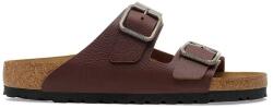 Birkenstock șlapi de piele Arizona Vintage Wood Wire Buckle 9BYA-KLM014_89X