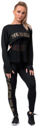Nebbia Colanți pentru femei Intense Gold Print leggings 827 black L