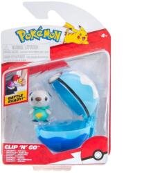 Pokémon Figurina in bila Clip N Go Pokemon S2, Oshawott si Dive Ball Figurina