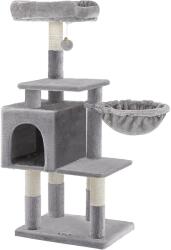 FEANDREA Kaparófa, Többszintű Macskafa 110 Cm, Világosszürke | FEANDREA