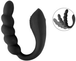 Black Velvets Bendable Dual Stimulator Black Vibrator