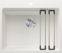 BLANCO Etagon 6-F Silgranit mosogató 59x50 cm acél sínnel, fehér 527686 (527686)