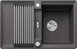 BLANCO Adira 45S-F szintbe építhető silgranit mosogató Adira ráccsal és távműködtetővel, palaszürke 527595 (527595)